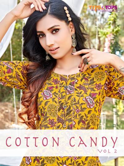 Cotton Candy Vol 2 By Tips & Tops Fancy Casual Wear Kurti With Bottom